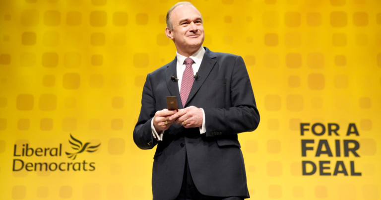 Ed Davey gives his speech at Liberal Democrat Conference 2023.
